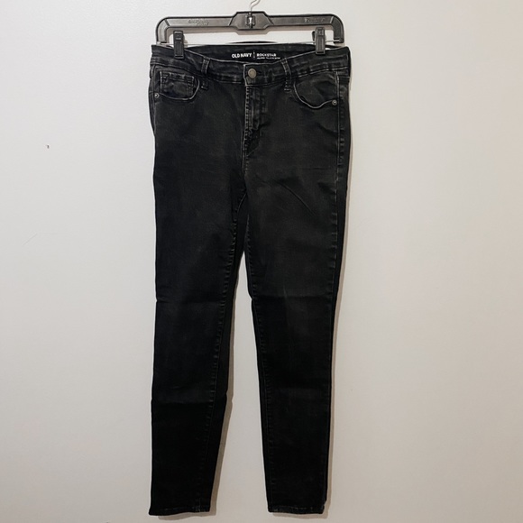 Upcycled Size 10 Old Navy Rockstar Skeleton Jeans - Picture 5 of 5